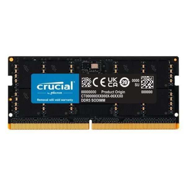 Crucial 64GB (1x64GB) DDR5 SODIMM 5600MHz CL46 Desktop PC Memory