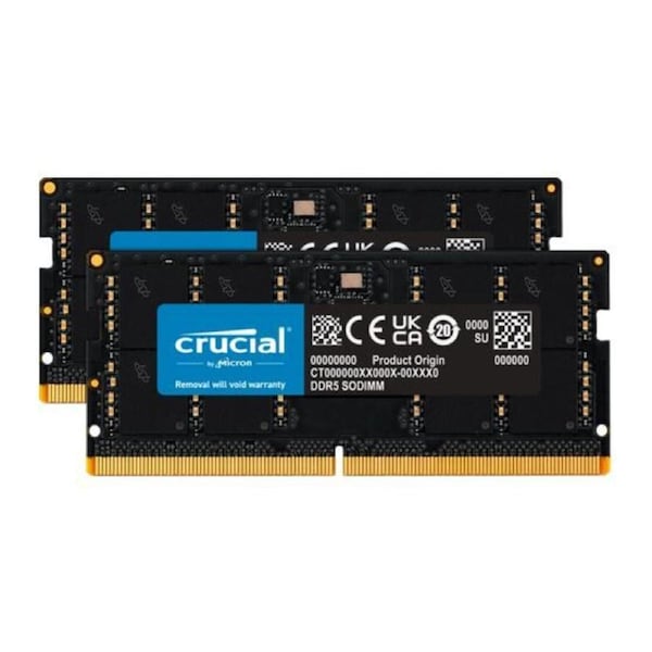 Crucial 128GB (2x64GB) DDR5 SODIMM 5600MHz CL46 Desktop PC Memory