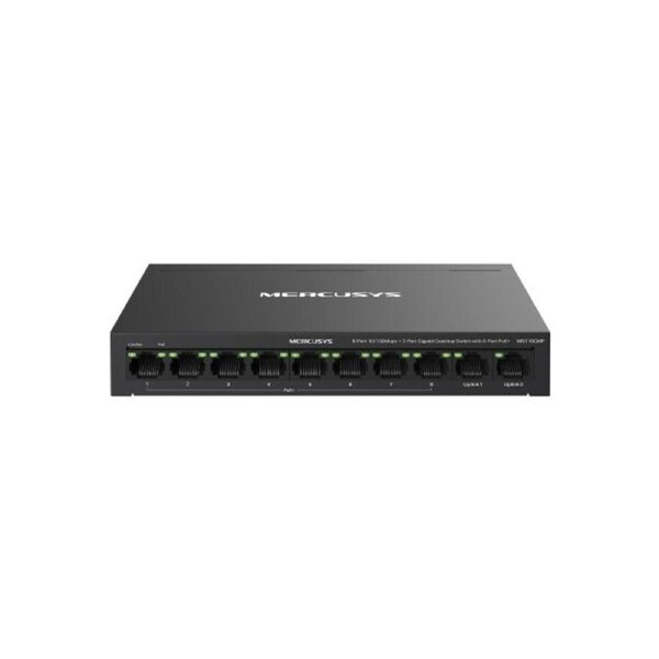Mercusys MS110CMP 8-Port 10/100 Mbps + 2-Port Gigabit Desktop Switch with 8-Port PoE+