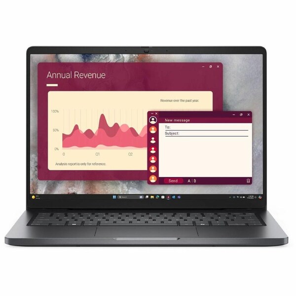 Dell Pro 14 PC14250 - 14in FHD+ 1920x1200 - Core i5-120U - 16GB 1x16GB - 1TB SSD - Backlit Keyboard - FHD HDR Camera - 3-Cell 45W - Windows 11 Pro -