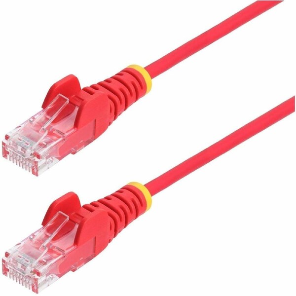 StarTech.com 7m Red Slim CAT6 Ethernet Cable, Snagless RJ45, UTP, LSZH, 28AWG Pure Bare Copper, Slim Network Patch Cord, Fluke Tested - Slim UTP Cat6