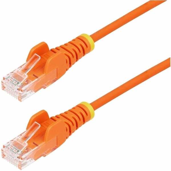 StarTech.com 7m Orange Slim CAT6 Ethernet Cable, Snagless RJ45, UTP, LSZH, 28AWG Pure Bare Copper, Slim Network Patch Cord, Fluke Tested - Slim UTP