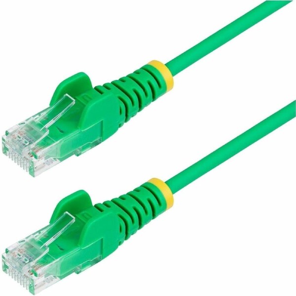 StarTech.com 10m Green Slim CAT6 Ethernet Cable, Snagless RJ45, UTP, LSZH, 28AWG Pure Bare Copper, Slim Network Patch Cord, Fluke Tested - Slim UTP