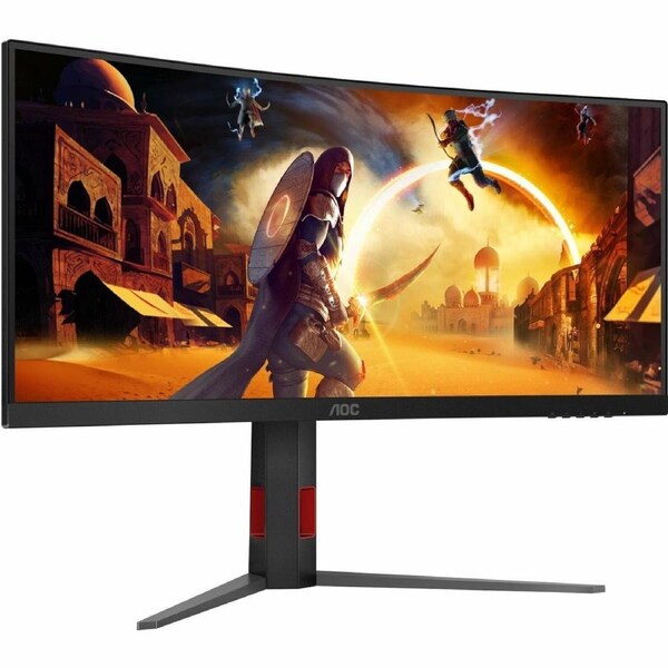 AOC CU34G4Z 34in 240Hz WQHD Fast VA Gaming Monitor 3440 x 1440 21:9 0.3ms 80m:1 Smart Contrast 400 Nits DP/HDMI HDR400 Tilt/Swivel/Height VESA