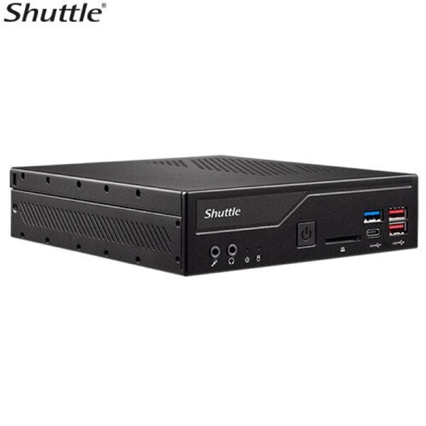 Shuttle DH670 Slim Mini PC 1L Barebone- Intel 12th/13th/14th Gen, 2x DDR4, 2.5' HDD/SSD bay, 2xLAN, 2x RS232(RS422/485), 2xHDMI, 2xDP, 120W