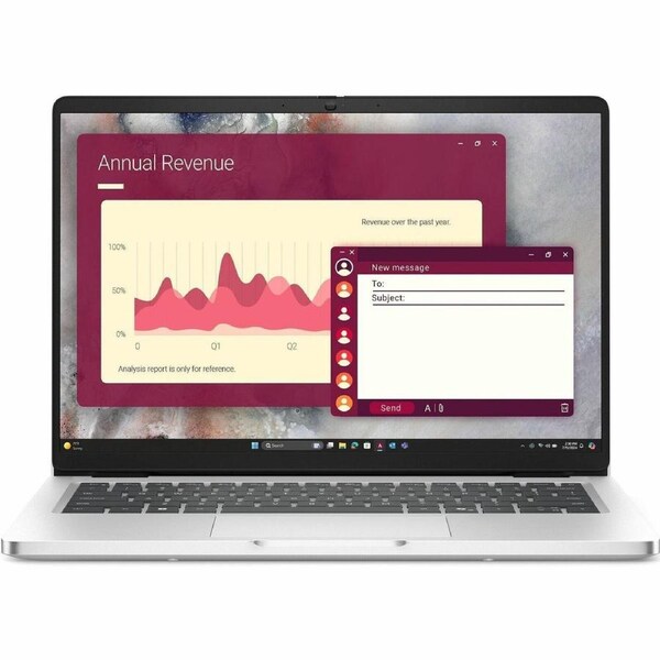 Dell Pro 14 PC14250 - 14in FHD+ 1920x1200 - Core i5-120U - 8GB 1x8GB - 256GB SSD - Backlit Keyboard - FHD HDR Camera - 3-Cell 45W - Windows 11 Pro -