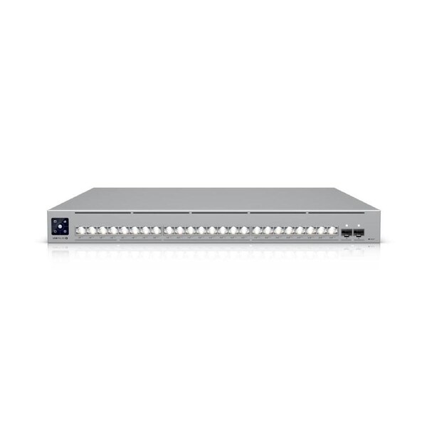 Ubiquiti Pro XG 24 PoE, Professional-grade, 24-port Layer 3 Etherlighting, PoE+++ Switch,(16) 10 GbE, (8) 2.5 GbE, (2) 25G SFP28 Port
