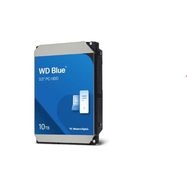 Western Digital WD Blue PC Desktop Hard Drive - 10TB, 3.5', SATA, up to 260MB/s, 7200 RPM, CMR, 512MB, 2Y Warranty