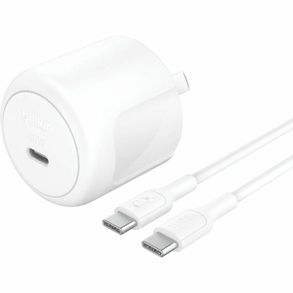 BoostCharge Compact USB-C Wall Charger 45W + USB-C to USB-C Cable