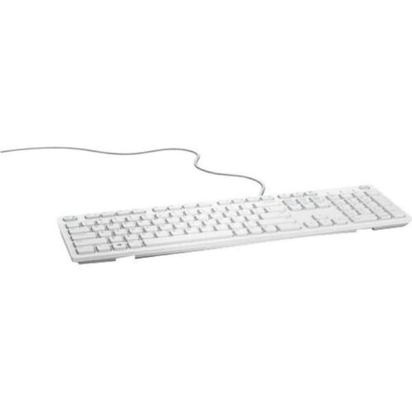 Dell Multimedia Keyboard (US English) - KB216 - White; Retail Packaging - ChromeOS - PC
