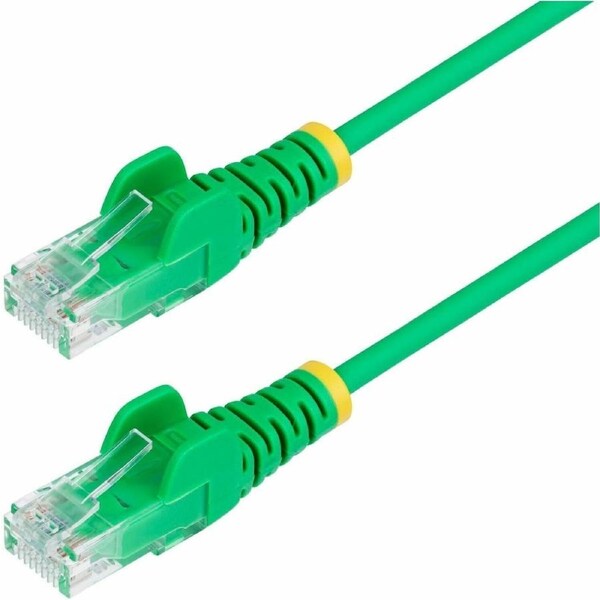StarTech.com 5m Green Slim CAT6 Ethernet Cable, Snagless RJ45, UTP, LSZH, 28AWG Pure Bare Copper, Slim Network Patch Cord, Fluke Tested - Slim UTP