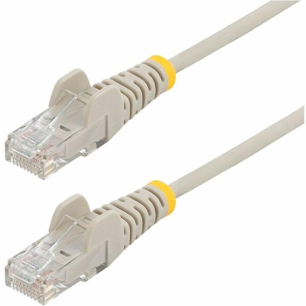 StarTech.com 7m Gray Slim CAT6 Ethernet Cable, Snagless RJ45, UTP, LSZH, 28AWG Pure Bare Copper, Slim Network Patch Cord, Fluke Tested - Slim UTP and