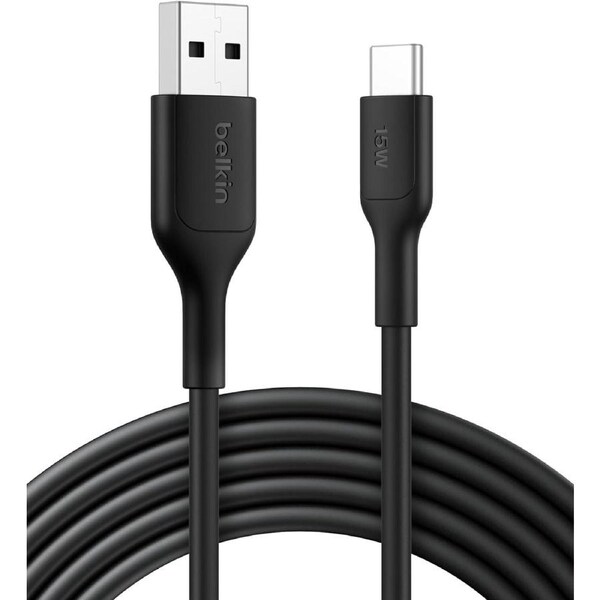BoostCharge USB-A to USB-C Cable 15W 3M Black