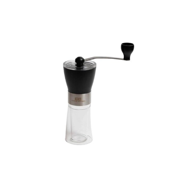 Coffee Culture Hand Burr Bean Grinder w/ Adjustable Settings Kitchen Tool Black