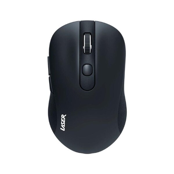Laser Ergonomic Wireless USB Mouse for PC Laptop Desktop Mac Windows Black