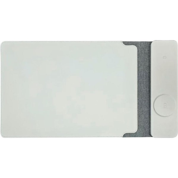 Laser 16in 2-in-1 Wireless Charging Laptop Sleeve & Mobile Mousepad Grey