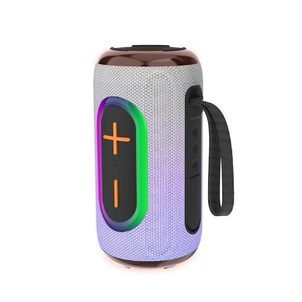 Laser Portable Bluetooth Wireless Pill Fabric Speaker RBG Light Future Dusk