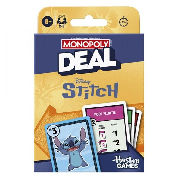 Monopoly Deal: Disney Stitch Edition Card Game