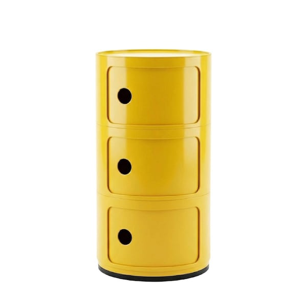 Yellow Componibili 3 Tier Replica