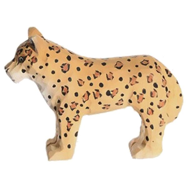 Wudimals Leopard Handmade Wooden Animal Toy Figurine Non-Toxic 3y+