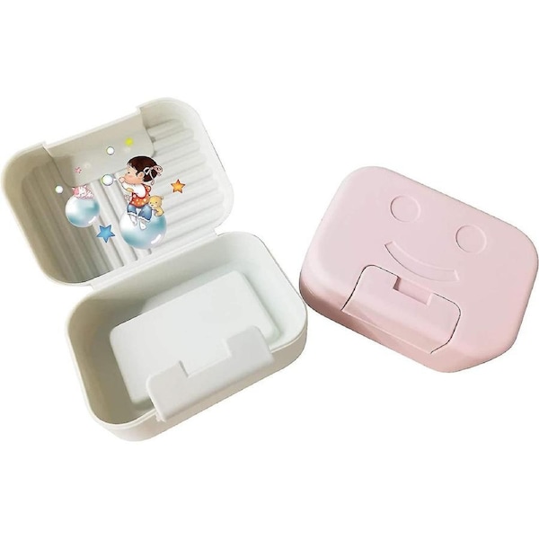 2 Pcs Soap Boxes, Portable Travel Soap Boxes, Easy-to-clean Soap Gift