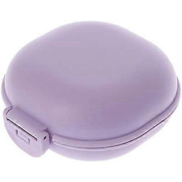 8.5x9.5x3.5 Travel Soap Box, Soap Holder, Portable Plastic Bathroom Soap Box (Purple)
