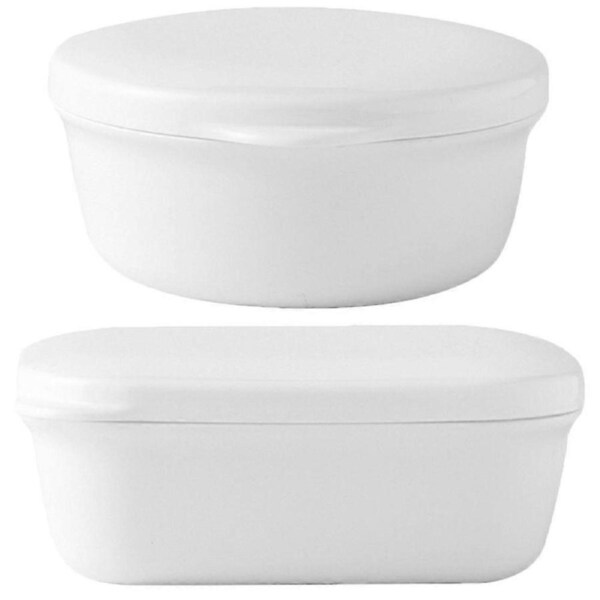 2pcs Travel Soap Box Soap Container Sealing Soap Box Portable Shower Soap Box