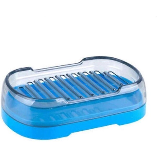 1pc Soap Dishes Soap box, A Fashionable Double-layer Travel Plastic Creative Soap box