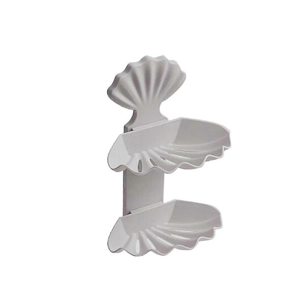 Perforated Shell Drains Soap Box Double Soap Holder Soap Box Storage Rack - PW