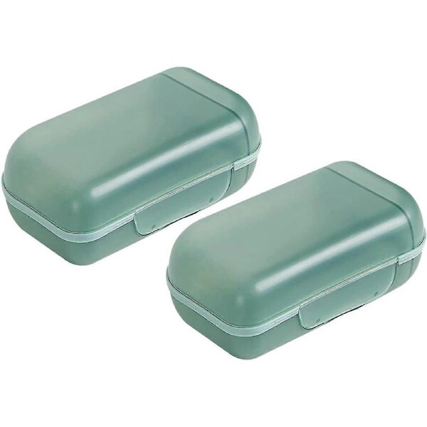 New Solid Soap Box, 2 Pieces Travel Soap Box, Soap Box, For Travel, School, Home