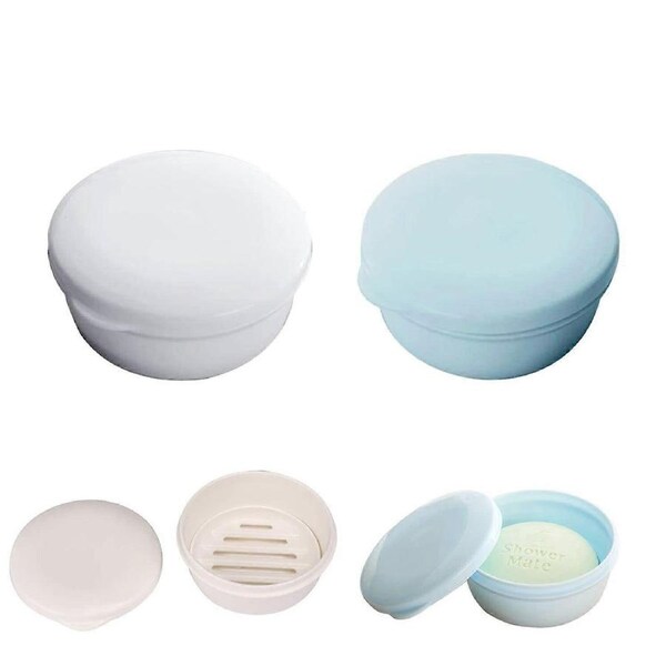 Travel Soap Box Handmade Soap Box Waterproof Plastic Soap Box / 2 PCS
