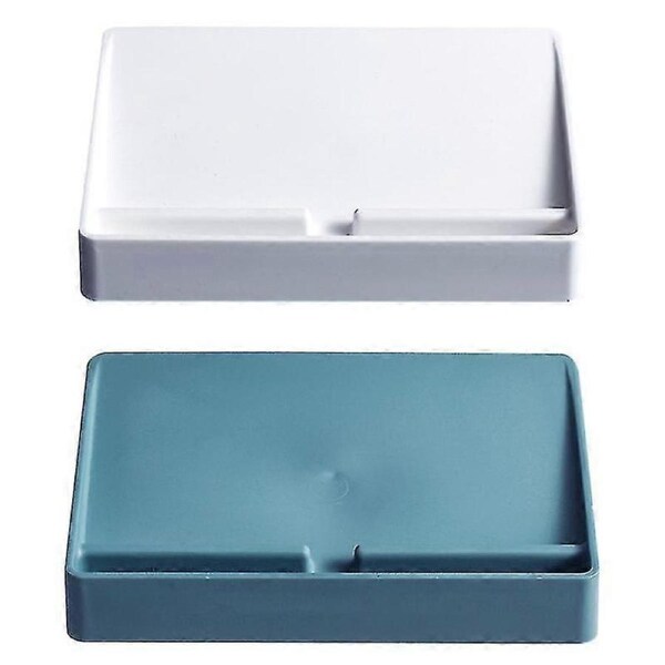 2pcs Soap Dish Plastic Soap Box Handmade Soap Drain Box Storage Box