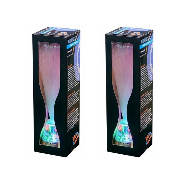 2PK Heebie Jeebies Lamp - Wheeler's Optic Fibre 34cm LED Desk Night Room Decor