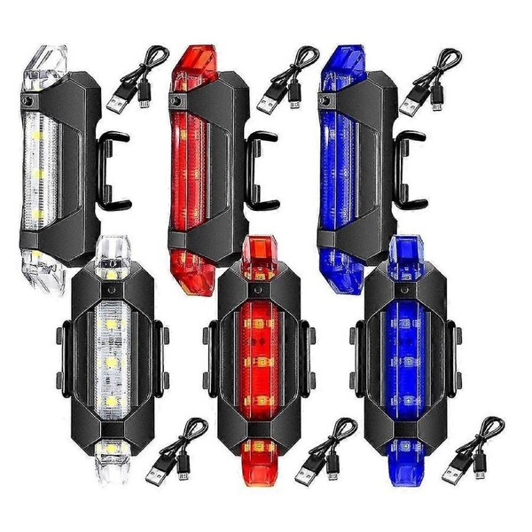 JOYBUY 6 Pcs Front And Rear Bicycle Light Bike Light Waterproof Bike Light,b