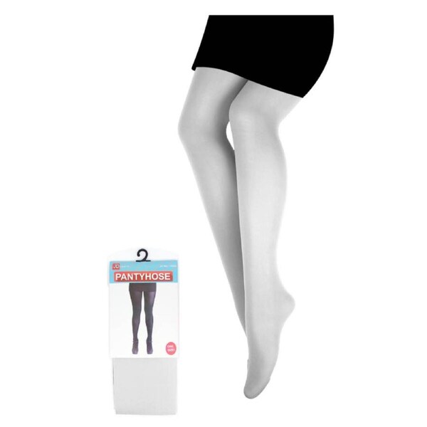 Women’s Plain Pantyhose – White / Assorted