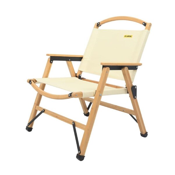ECAMPING Bamboo Camping Chair Khaki/Beige