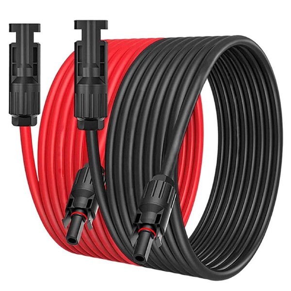 6M Extension Cable Wire Connectors Solar Panel To Regulator 10AWG