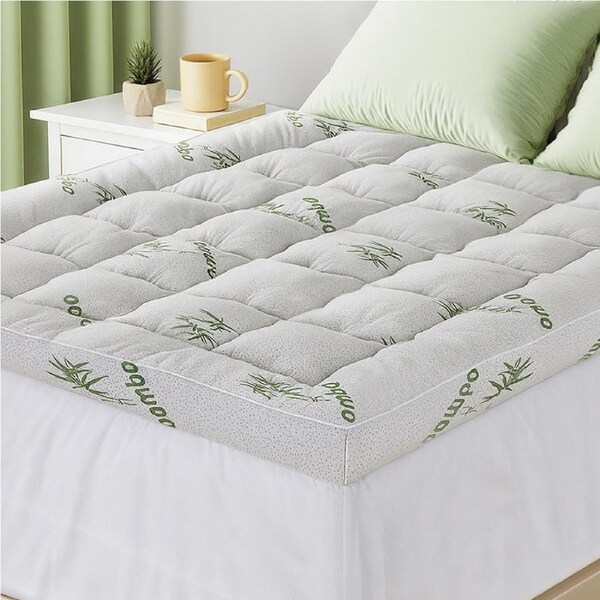 Giselle Mattress Topper 11cm Pillowtop toppers Bamboo Mat Pad Protector Double