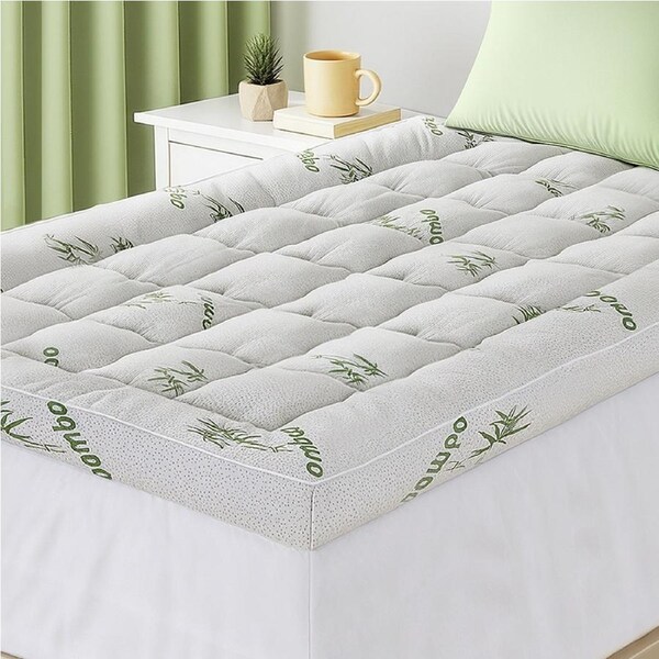 Giselle Mattress Topper 11cm Pillowtop toppers Bamboo Mat Pad Protector King Single