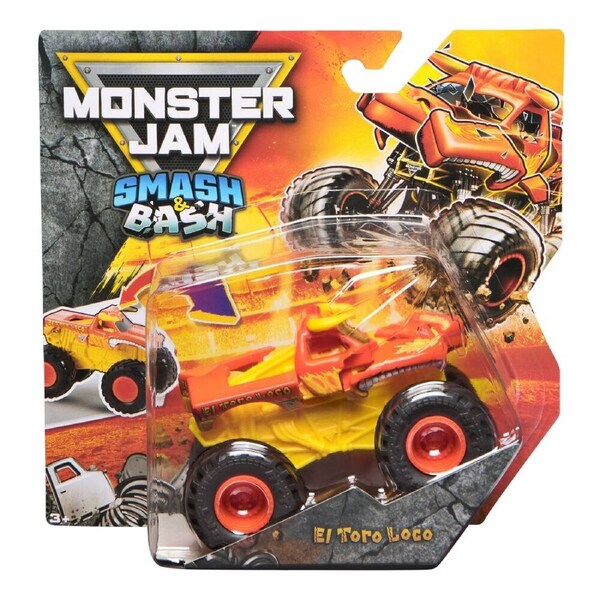 Monster Jam 1:64 Smash & Bash Serie 01 EI Toro Loco