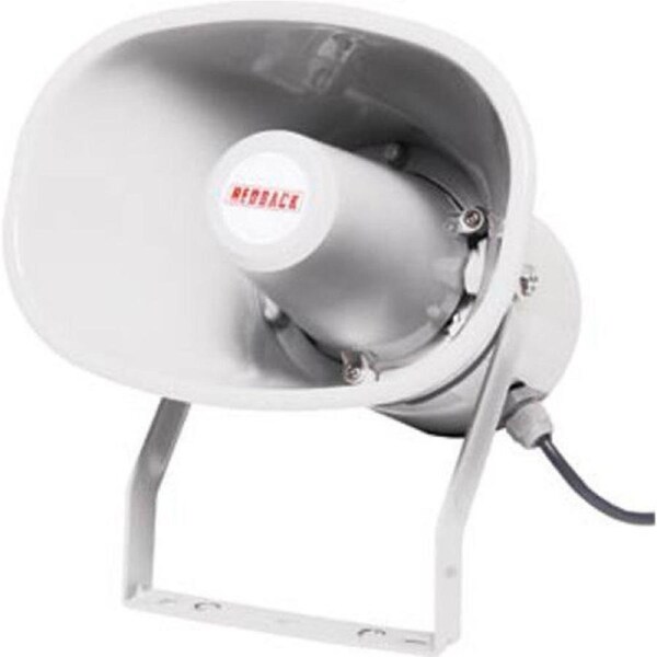 Redback 10W 100V EWIS IP66 White Weather Proof Plastic Horn Speaker C2051