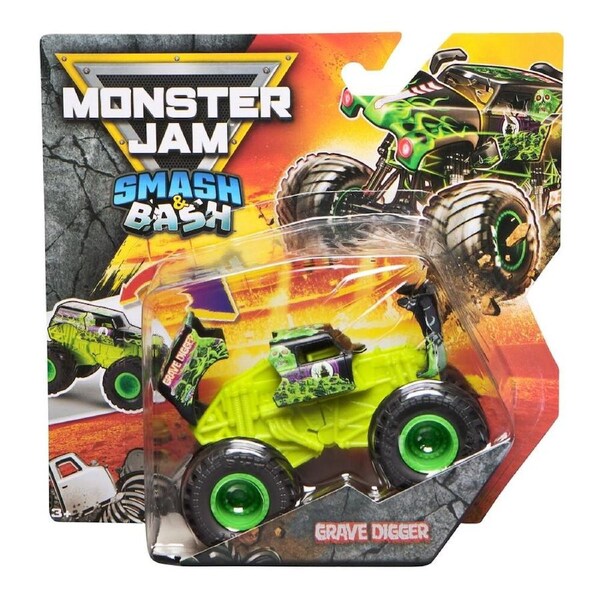 Monster Jam 1:64 Smash & Bash Serie 01 Grave Digger