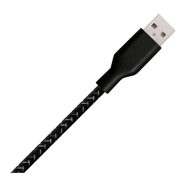 Moyork Cord+ 2m USB-A to Lightning Nylon Cable - Raven Black Black
