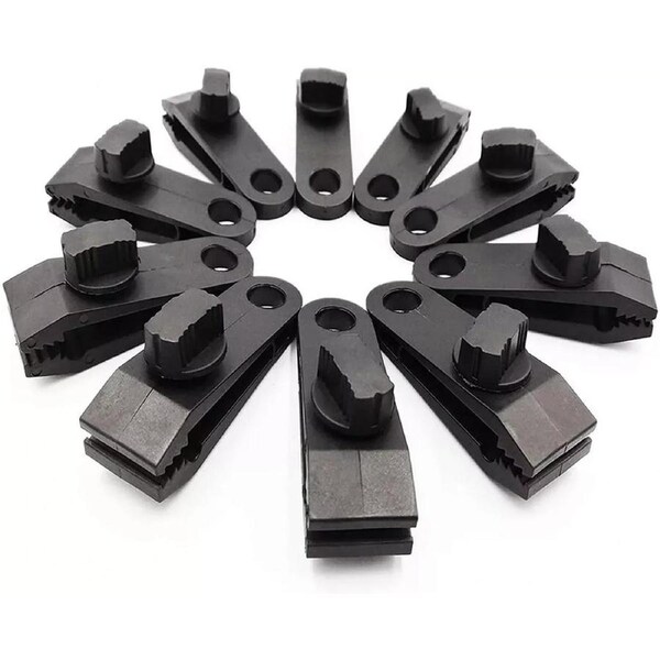 Heavy Duty Tarp Clips Tent Awning Clamp Grip Tool 10 Pack