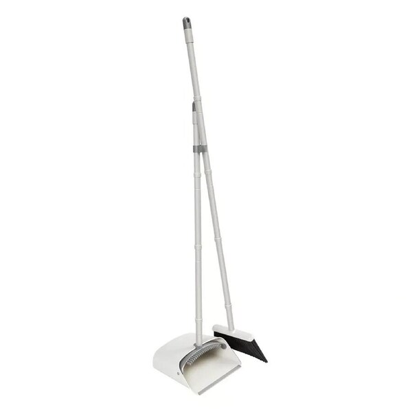 Brush Dustpan Set Long Handle Adjustable Broom Holder