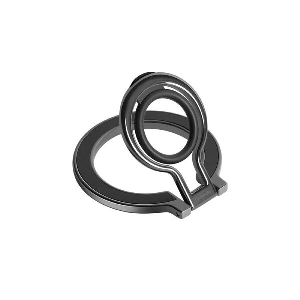 Phone Ring Stand Magnetic Grip for iPhone - Black