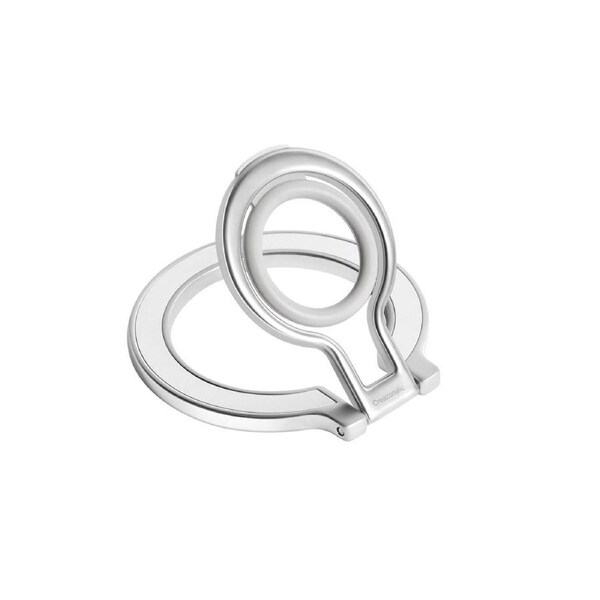 Phone Ring Stand Magnetic Grip for iPhone - Silver