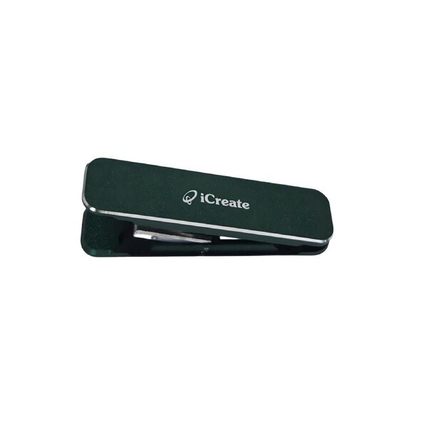 Mini Metal Back-attached Stand for Smartphones - Green