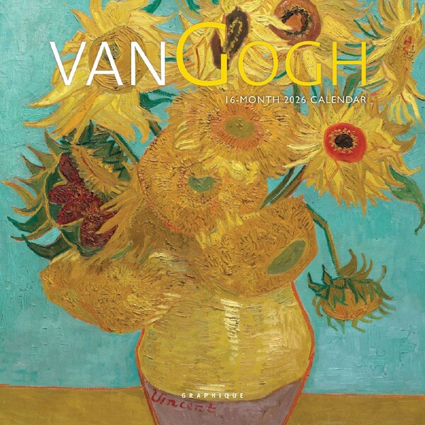 2026 Calendar Van Gogh 16-Month Mini Wall, Graphique de France GF43868