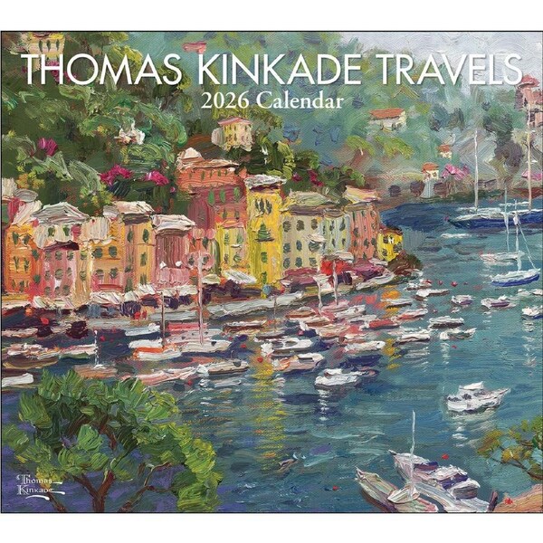 2026 Calendar Thomas Kinkade Travels Deluxe Wall, Andrews McMeel AM96799